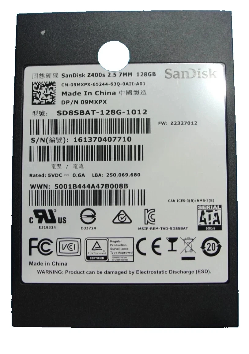 SanDisk SATA I 128 GB Solid State Drives for sale | eBay