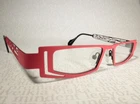 Unworn Rosehip Red IYOKO INYAKE IY576 Glasses Eyeglass Frames, Sleek Low Profile