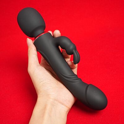 3In1 Rabbit Vibrator Realistic Dildo G-spot Massager Rechargeable Women Sex  Toy | eBay