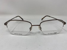 Titanflex M964 Men's Eyeglasses Frame 53-17-140 Light Brown  1350243