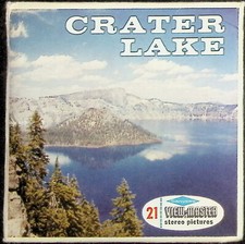 CRATER LAKE National Park OREGON 3d View-Master 3 Reel Packet - Full Color