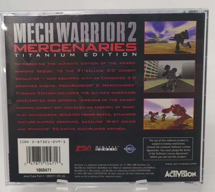 MechWarrior 2 (Titanium Edition) (PC) for sale online | eBay