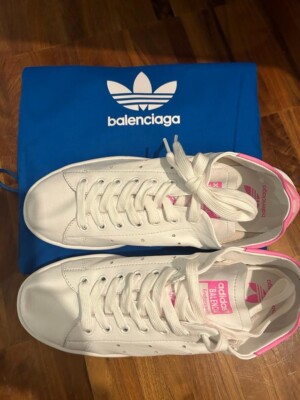 balenciaga x adidas Stan Smith, NEW, Size EU 39, UK6  Opitic WHI/Neon Pink