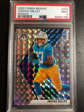 🔥 2020 PANINI MOSAIC ROOKIE RC SILVER PRIZM MOSAIC JOSHUA KELLEY CHARGERS PSA 9
