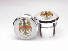 Bianchi 1950s, 60s, Chrome Racing Bar Plugs Caps Repro Vintage Style chrome