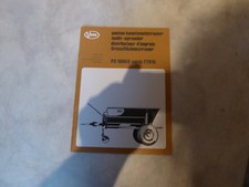 Ersatzteilliste Vicon Düngerstreuer PS 1000 D Serie 77015