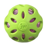 Jw Pet Company Crackle Heads Crackle Ball Dog Toy Large All Colors Assorted Jw Pet Company Crackle Heads Crackle Ball Dog Toy Large All Colors Assorted