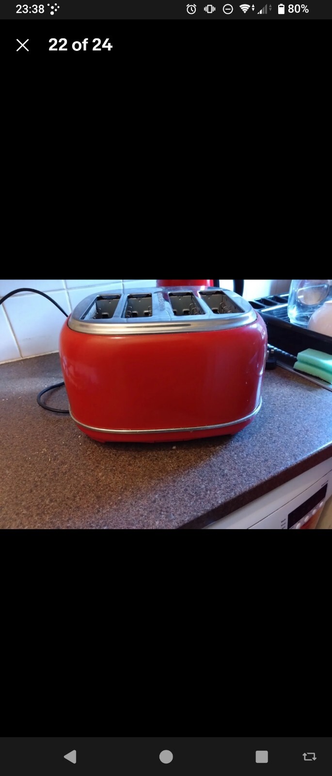toasters 4 slice Red Used eBay