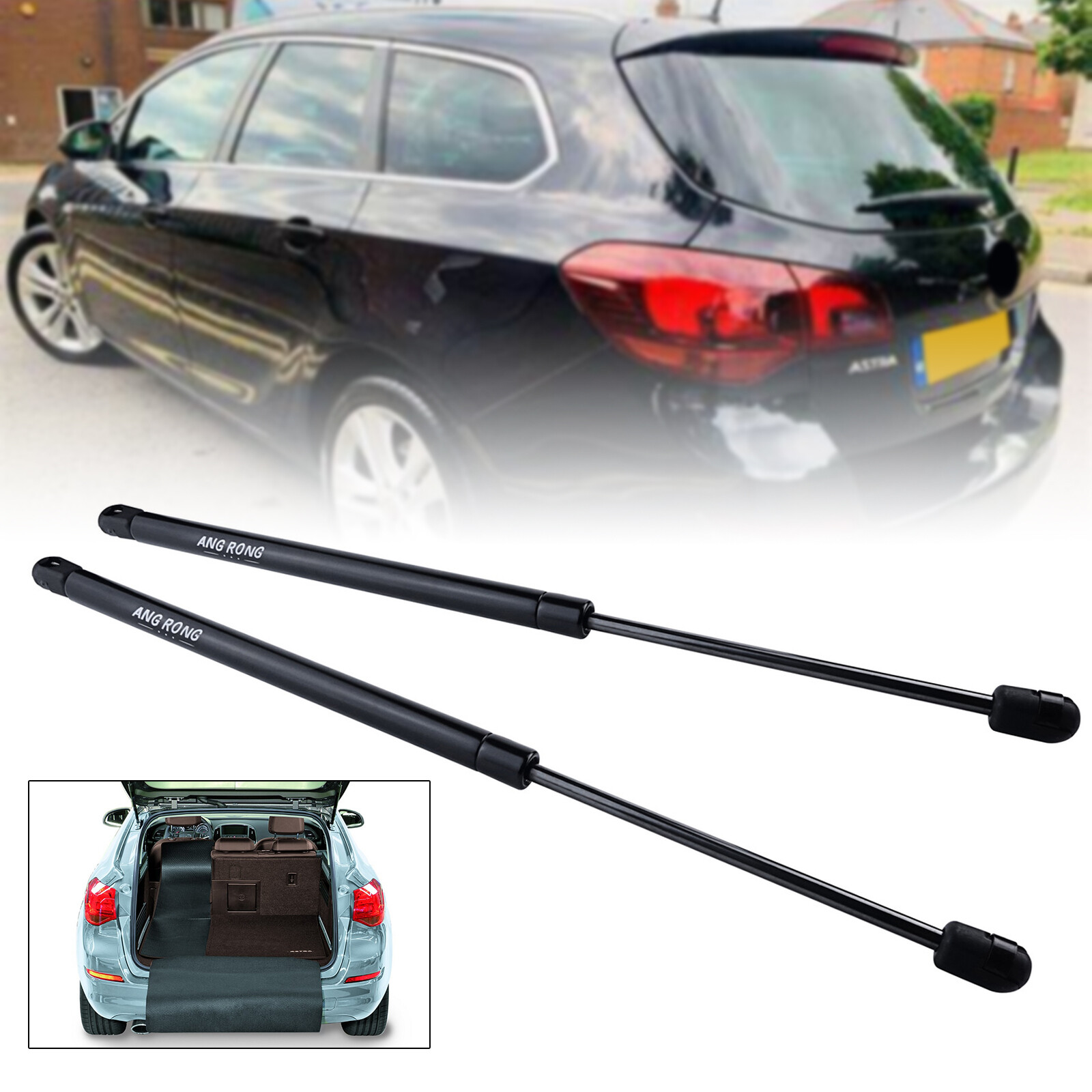 2X Gasfeder Heckklappe Gasdruck DäMpfer 650N L=478Mm FüR Opel Astra J 2013 P10-image