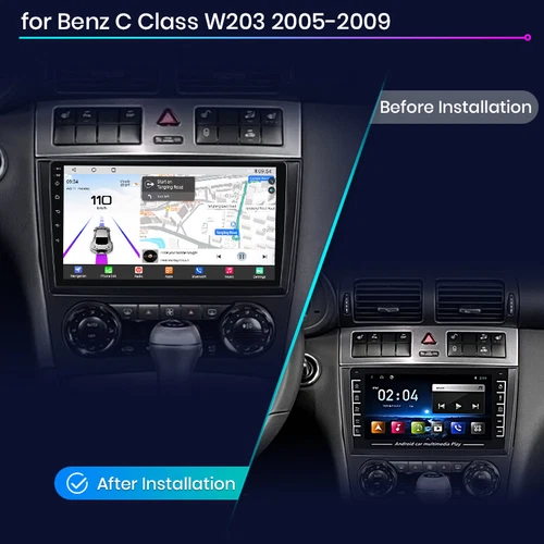 32G Android 14 Autoradio Für Mercedes Benz CLK W209 C-Klasse W203 GPS Navi WIFI - Bild 3 von 12