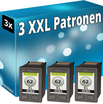 3xDRUCKER TINTE PATRONE für HP62 OfficeJet 200c 202 250 5740 5742 5744 5746 8000