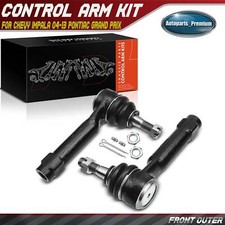 2x Front Outer Steering Tie Rod Ends For Chevy Impala 04-13 Pontiac Grand Prix