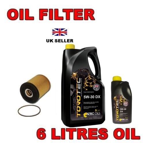 Fits Land Rover Freelander 2.2 TD4 Oil Filter 6 litres of 5w30