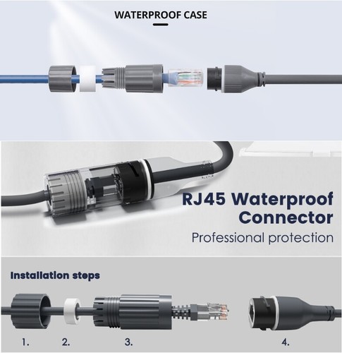 Starlink Cable Data Extension Connecto Extension Adapter RJ45-1 RJ45 2 - Afbeelding 9 van 9