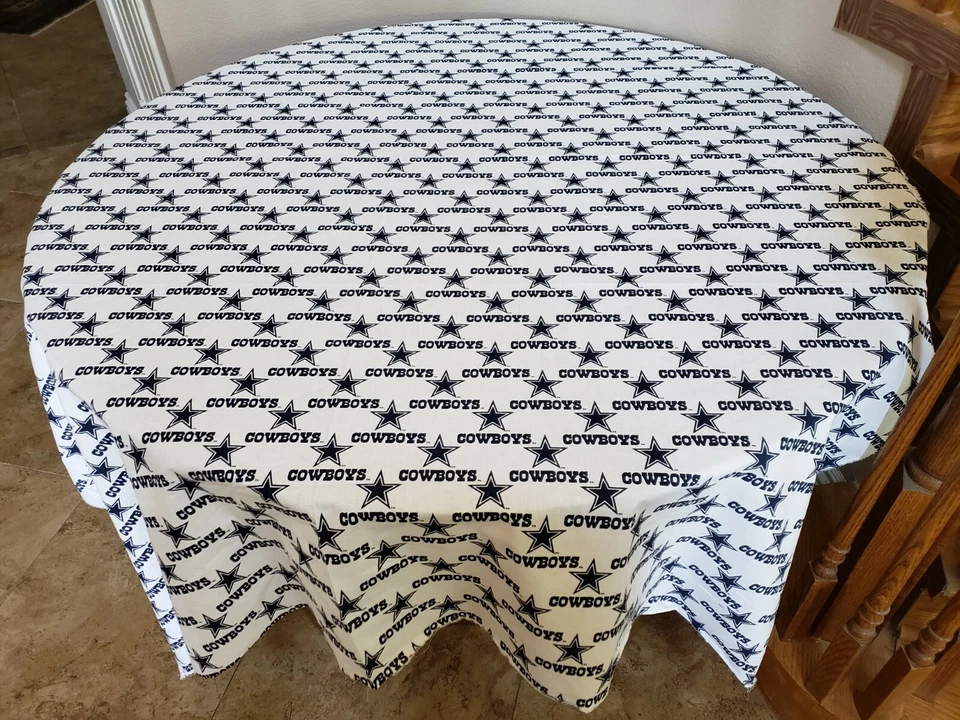 Dallas Cowboys Football Sports Team Tablecloth Party Table Decor Tailgate - Image 2 of 2