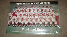 Most Complete/Best ORIGINAL 1976 REDS Signed Team Poster In Existence Guar Auth 