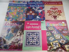 Lot of 6 Quilting Books With Patterns, Patchwork, Quilts, Ideas Mixed Lot U