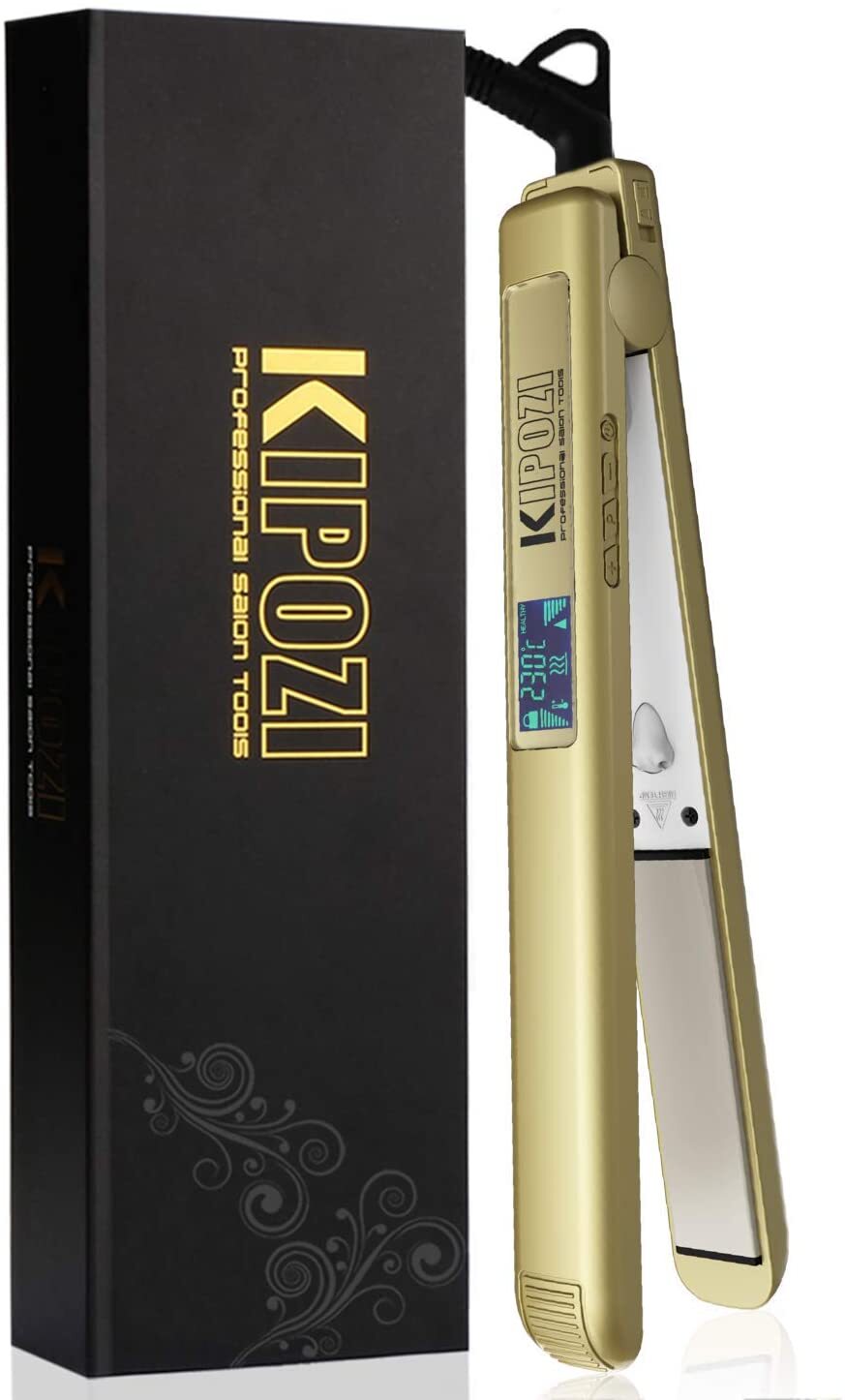 KIPOZI Professional Hair Straighteners Wide Plates Digital Display Heat up Fast eBay