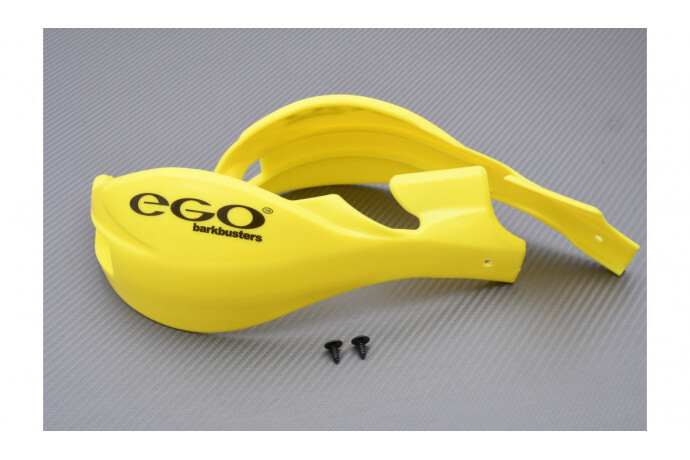 Coques de pare-mains Barkbusters Ego jaune protection plastique guidon enduro