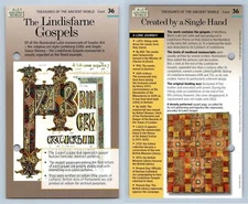 The Lindisfarne Gospels #36 Treasures 2007 A To Z Of The Ancient World Fact Card