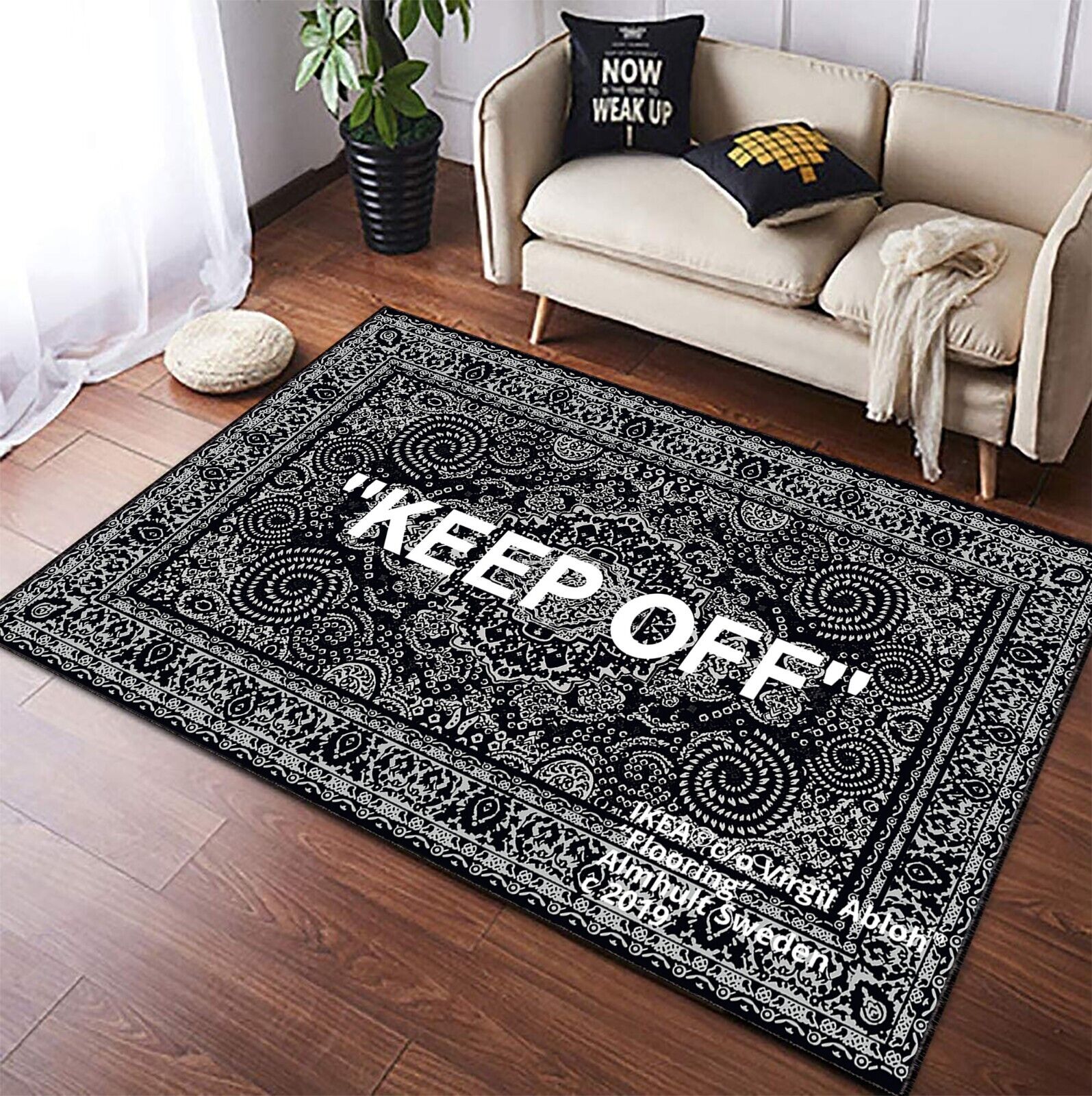 Keep Off, Keep Off Rugs, Off White Rug, KeepOff, Living Room Rugs, Cool Rug