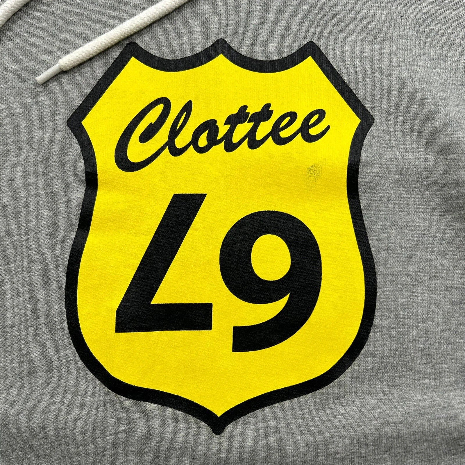 CHROME HEARTS CLOT pullover felpa con cappuccio taglia Medium Clottee Street Sign grafica streetwear Hypbeast