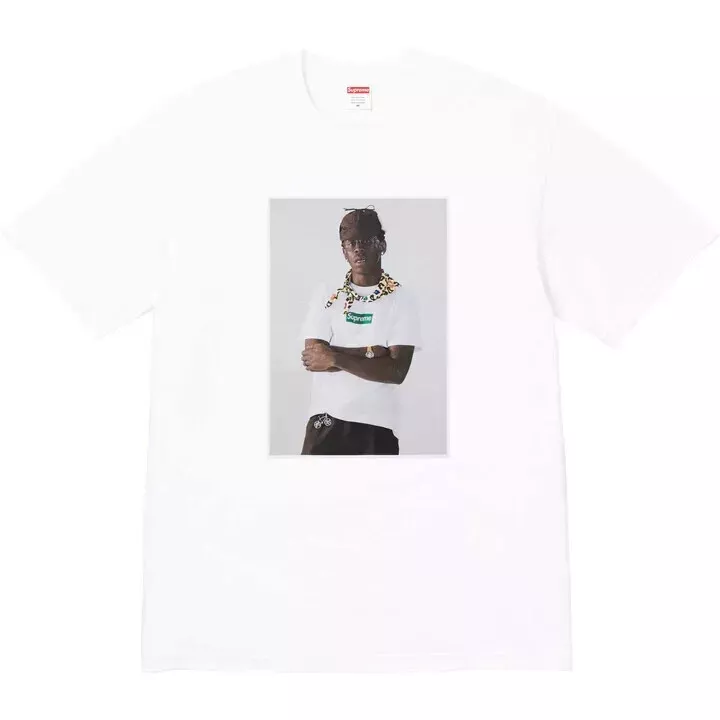 SUPREME TYLER THE CREATOR PHOTO BOX LOGO TEE SHIRT BLANC FW24   HOMME TAILLE GRAND