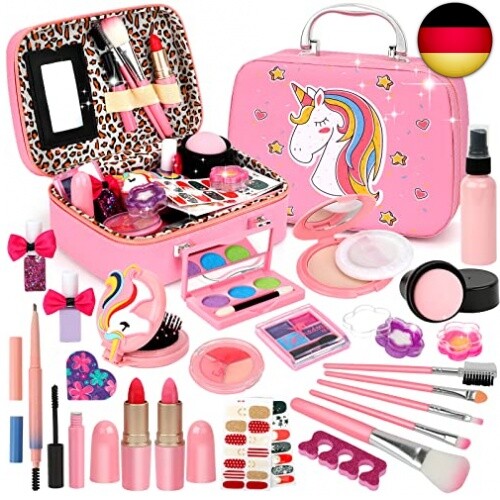 Flybay Kinderschminke Set Mädchen, 25PCS Waschbar Schminke Kinder Schminkkoffer - Bild 1 von 13