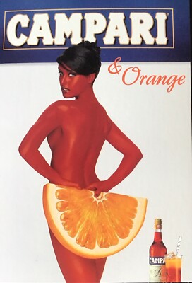 CAMPARI & ORANGE Postcard New