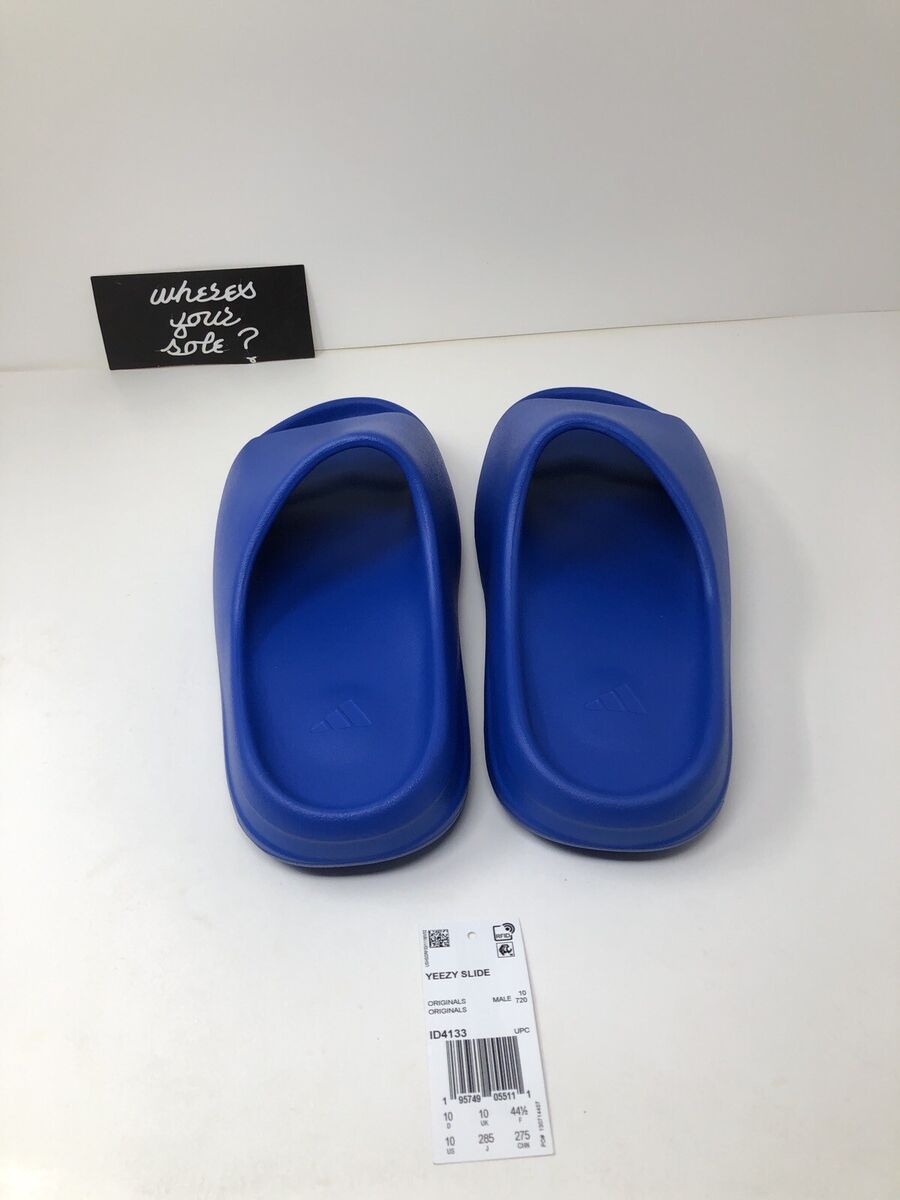 Adidas Yeezy Slide Azure Blue size 10 NEW DS ID4133 | eBay Adidas Yeezy Slide Azure Blue size 10 NEW DS ID4133 | eBay
