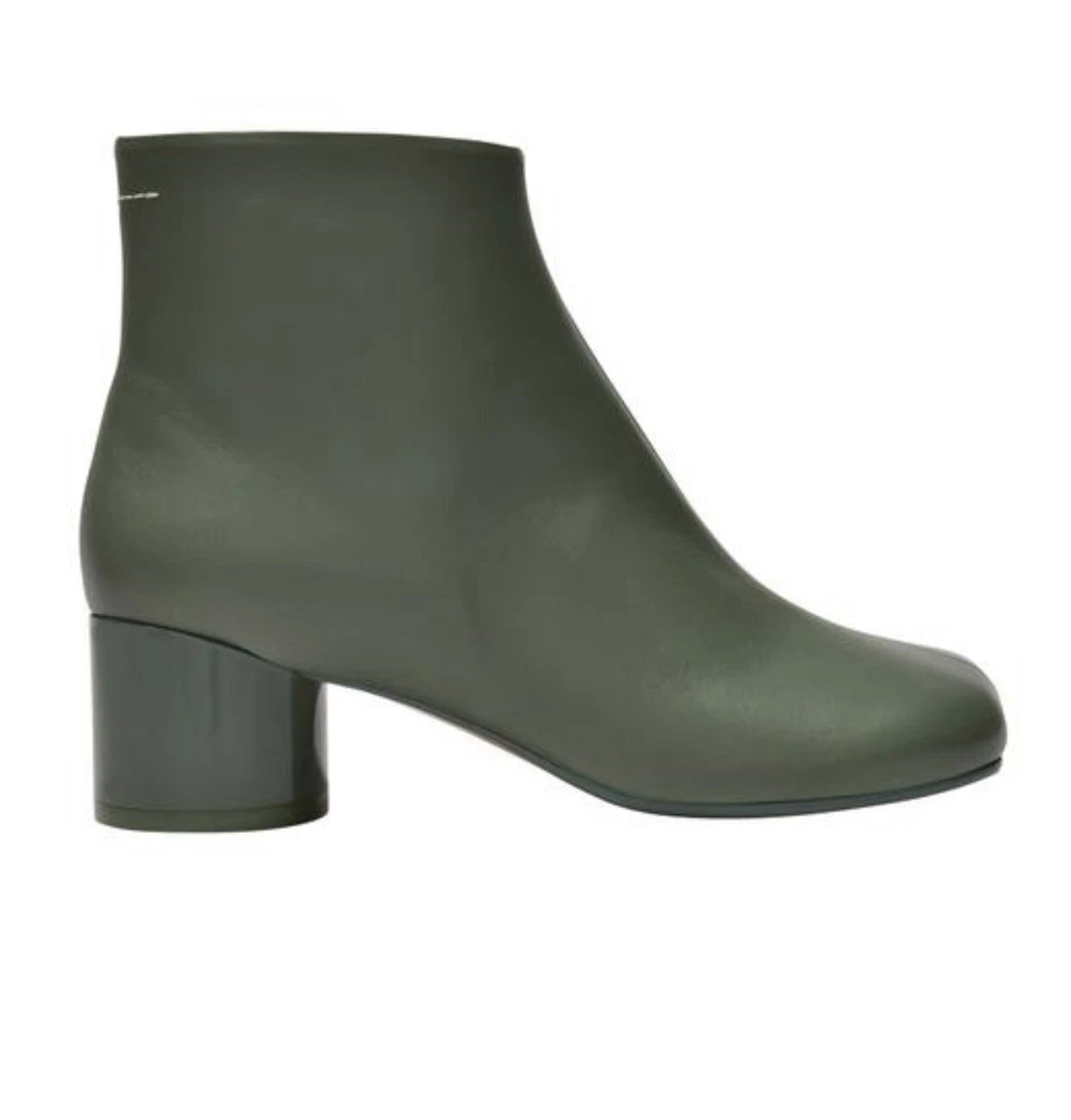 Maison Margiela Ankle Boots in Green Leather Size: 38