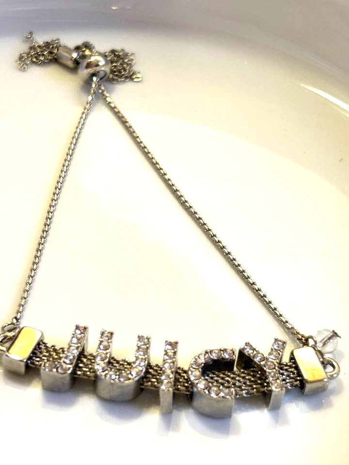 Juicy Couture Gold Bling Rhinestone Chain Metal adjustable, 2 available - Image 3 of 4