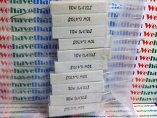 0.47ohm 10w / AXIAL DISCHARGE WIREWOUND CEMENT RESISTOR / 10 PIECES qzty 