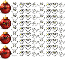 72Pcs Christmas Ornaments Stickers,3Inch Stickers Christmas Decorations, DIY C