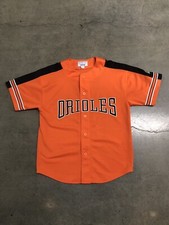 Vintage 90  s Baltimore Orioles Starter Spellout MLB Jersey Men  s Medium Orange