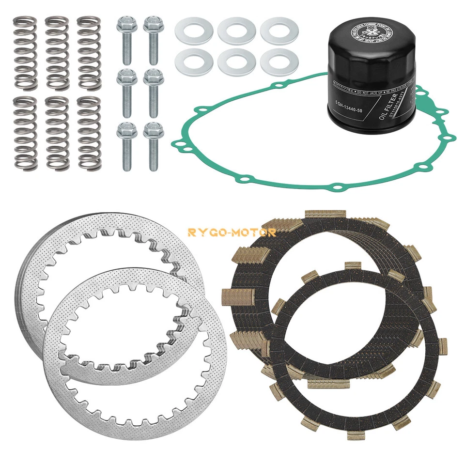 Kit de resortes placas de fricción de embrague para Yamaha YZF R6 2003-2005 YZF R6S 2006-2009 Foto 2 de 4