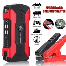 Car Jump Starter Booster Jumper Box Power Bank Battery Charger Durable Portable