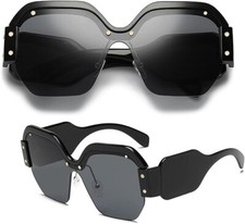 Women Sunglasses Square Oversized Fashion Style Trendy UV400 Protection Shades