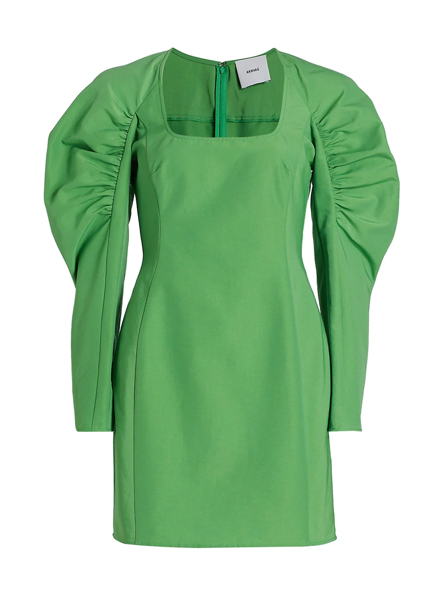 Aknvas Lexi Long Sleeve Dress in green grass sz 0 MSRP 595$ | eBay