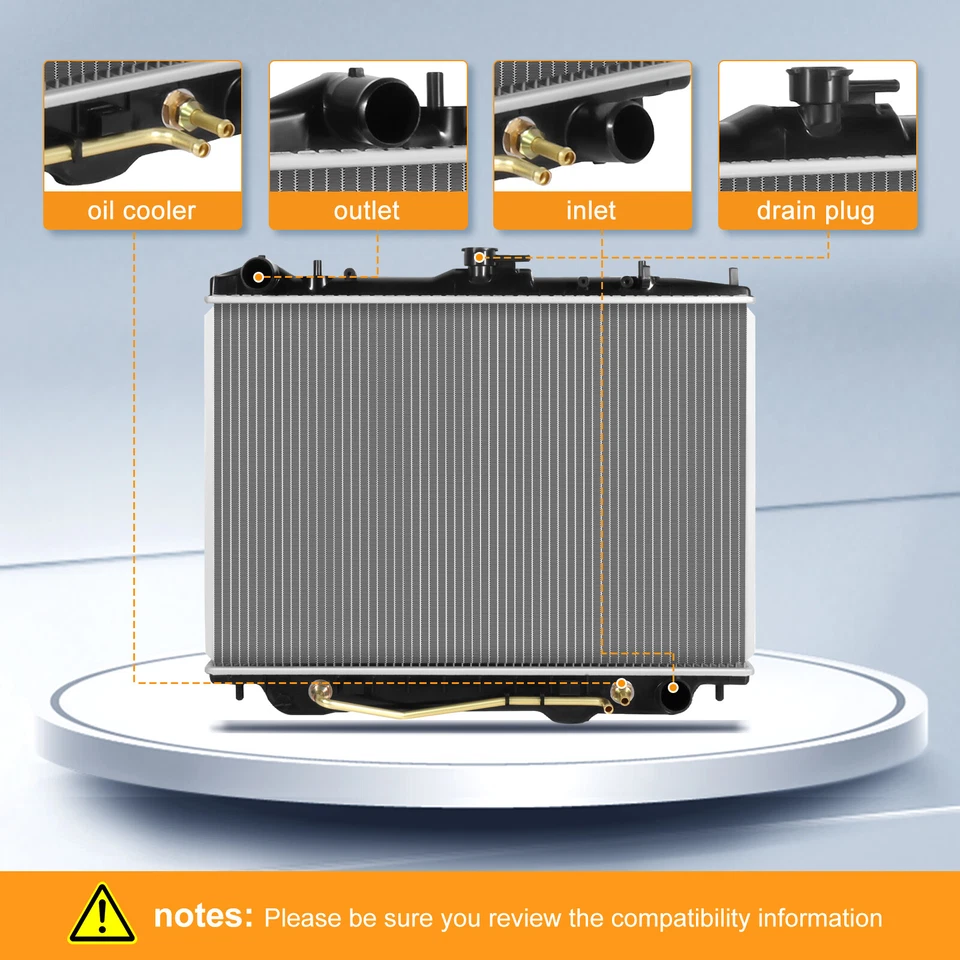 Радиатор 2195-E для 1998-2004 Isuzu Rodeo 1999-2002 Honda Passport 3,2 л V6 - Изображение 2 из 4