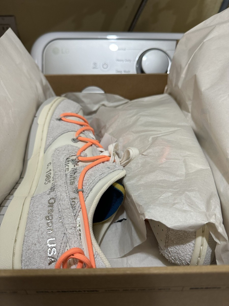 Size 9.5 - Nike Dunk Low Off-White “Lot 19 of 50” DJ0950-119 100