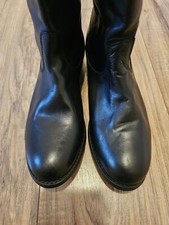 Women's Frye Melissa Button Tall Riding Boots Shoes Size 7B Black Leather S7