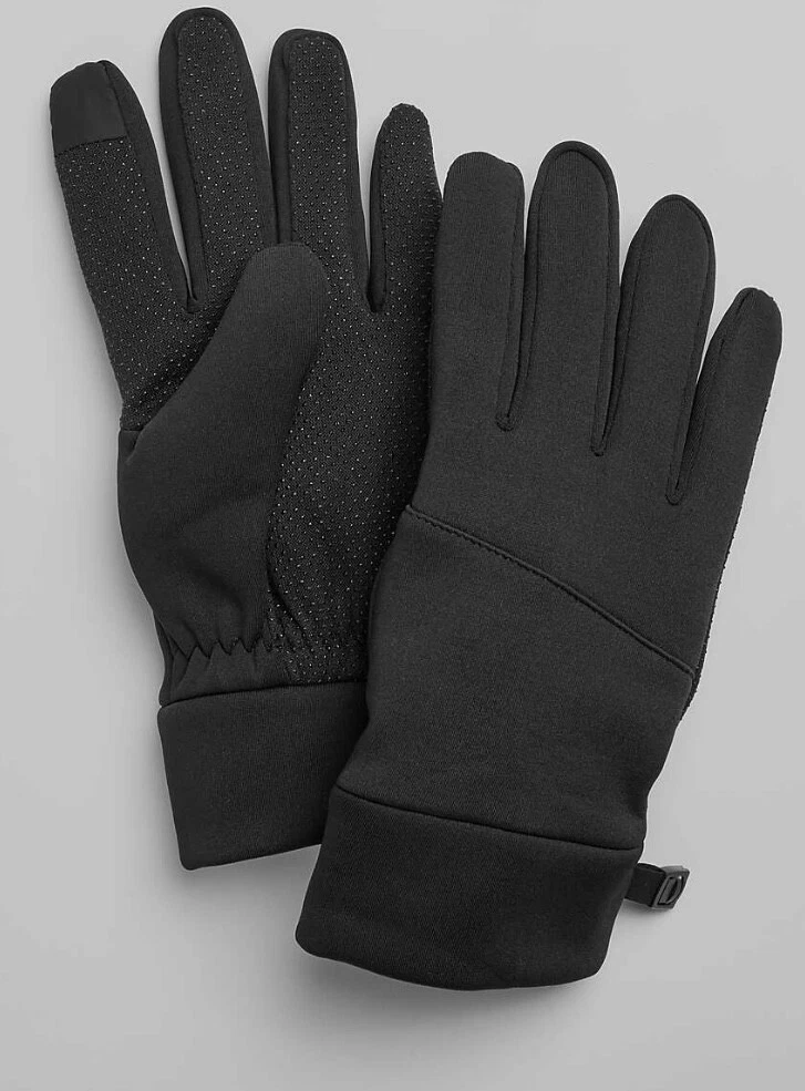 Jos. A. Bank Fleece Powerstretch Gloves Black