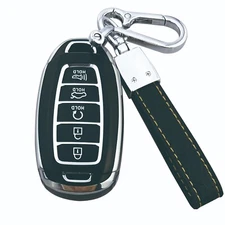 Yuebutor Key Fob Cover Case Fit for Hyundai Palisade Elantra Kona Accent Azera