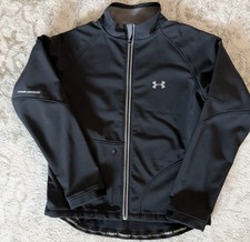 Under Armour Men  s Activewear Sport FullZip Black Jacket w Underarm Ventilation