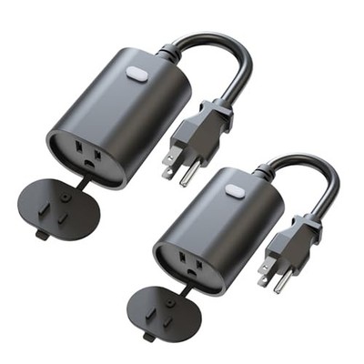 Minoston Outdoor Smart Plug, IP65, 2.4G WiFi Only, FCC Listed, 2 Pack