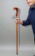 Cobra Snake Walking Stick-Solid Wood Cane -Unique Vintage style Hand Carved