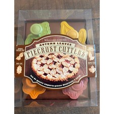New Williams Sonoma Autumn Leaves Piecrust Cutters Set of 4 Leaf Shapes