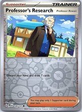 Professor's Research 124/131 Common Prismatic Evolutions Pokemon Reverse Holo NM