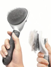 Automatic Pet Grooming Brush - Self Cleaning Hair Removal & Mat Breaker Tool